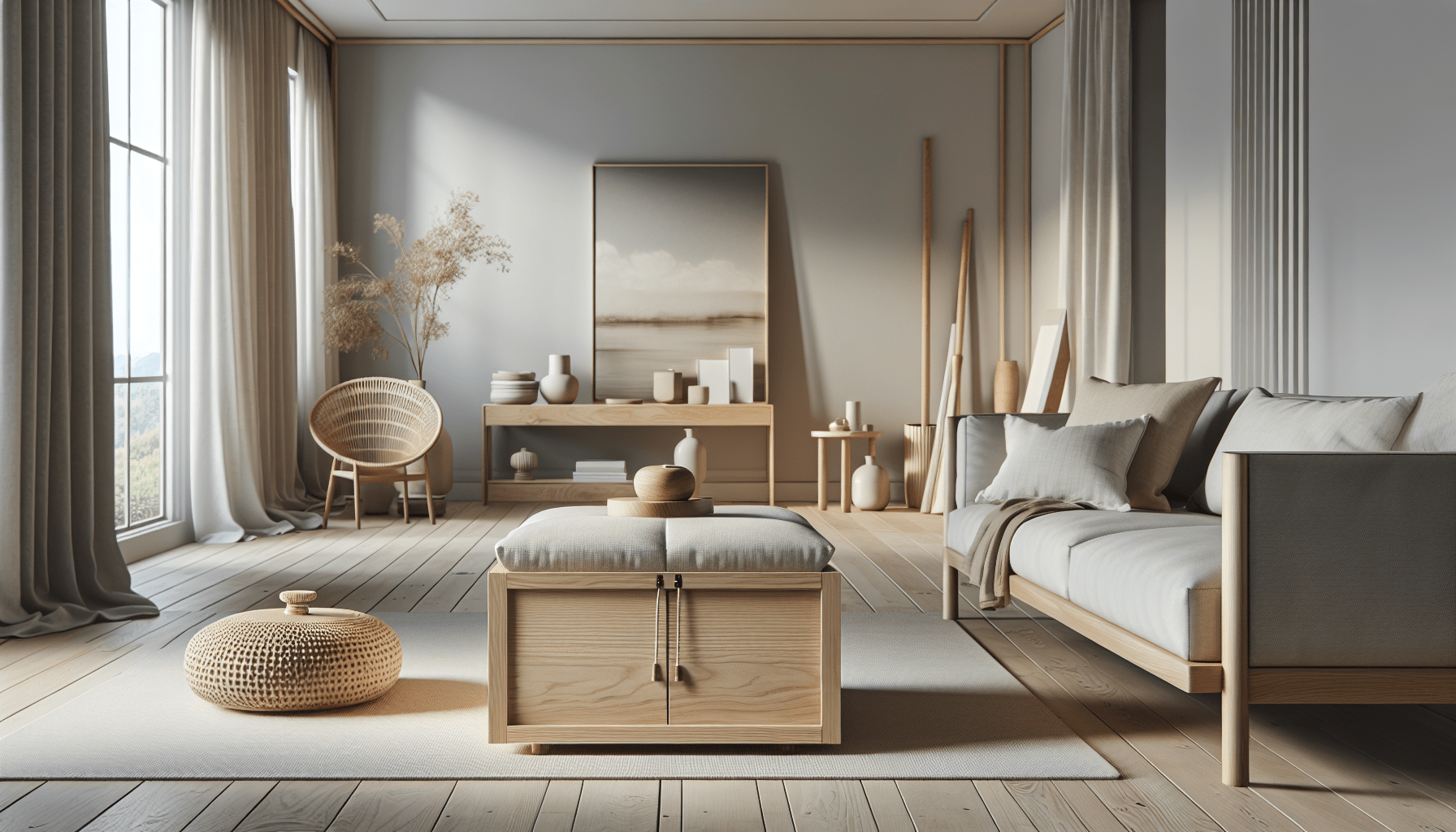 Creating Hidden Storage Solutions in a Japandi Home