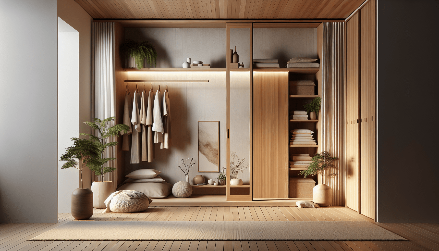 Exploring the Best Japandi-Style Wardrobe Designs