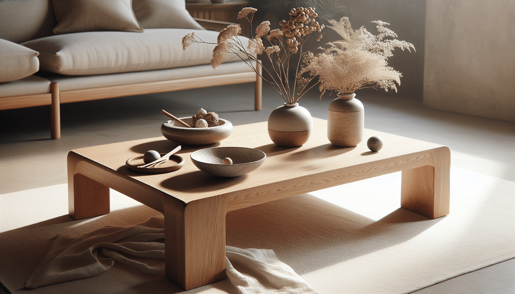 Styling a Japandi Coffee Table with Elegant Decor