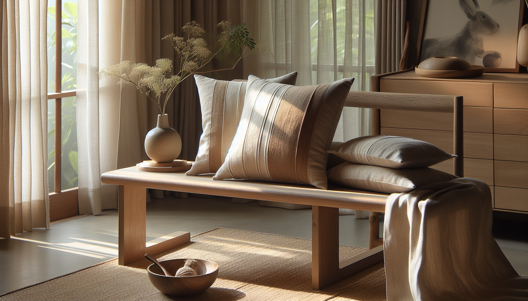 Creating Your Own Japandi-Inspired Cushions and Throws