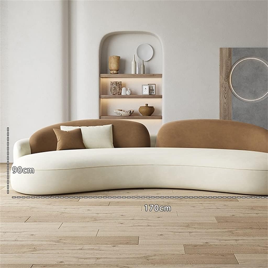 Living Room Fabric Sofa Decoration Cushions European Lounge Lazy Sofa Bed Japandi Furniture(230 * 90cm)