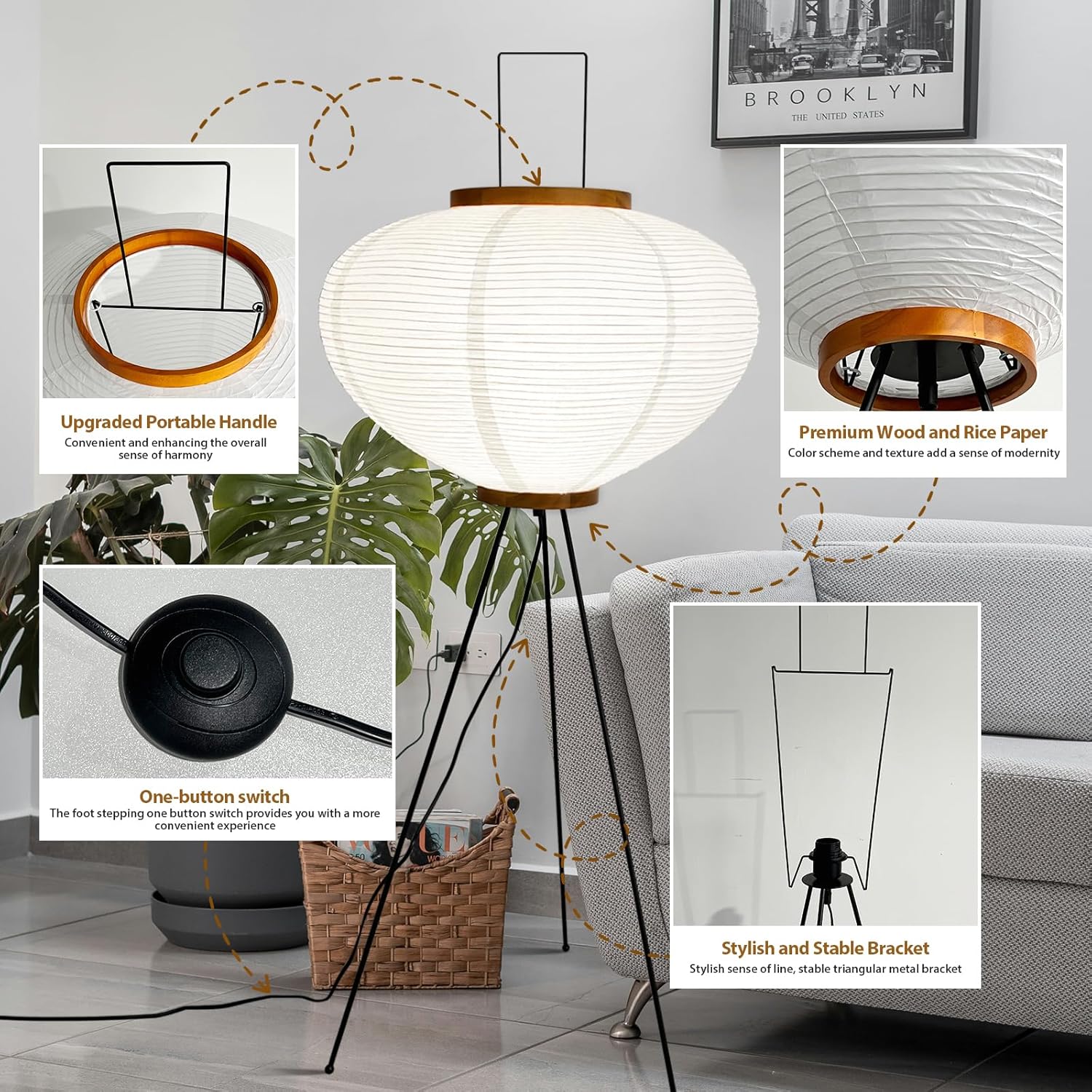 Paper Lamp Noguchi Style Lamp review
