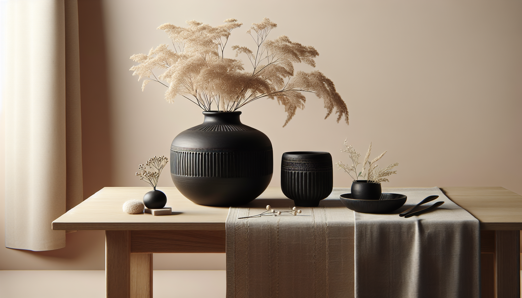 Exploring Bold Black Accents in Japandi Interiors