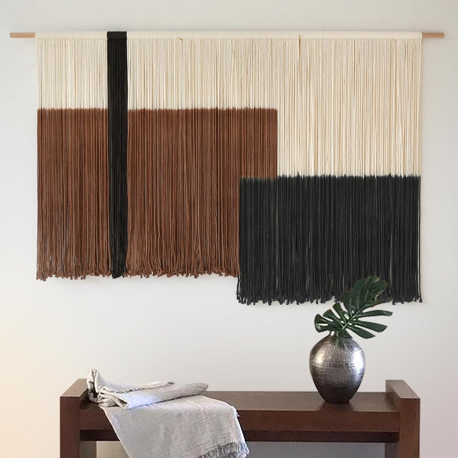Macrame Wall Hanging Dip Dye Tapestry Boho Decor review