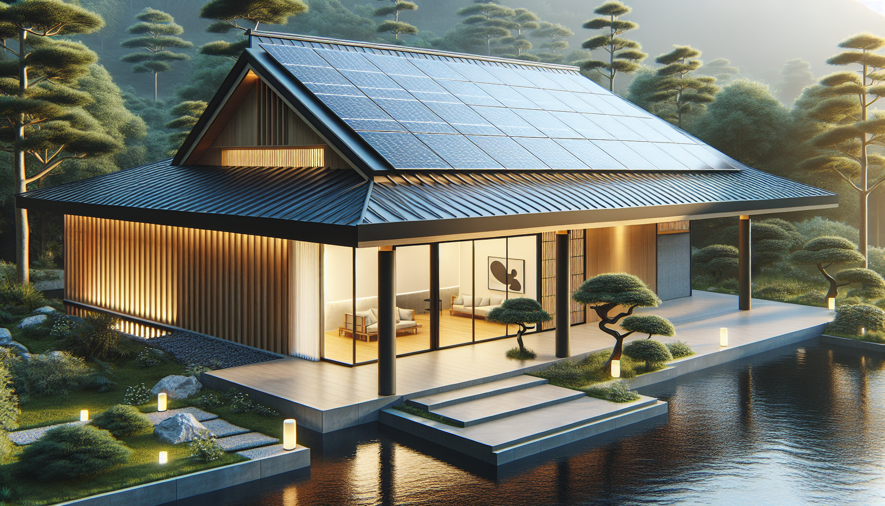 Integrating Solar Design with Japandi Architecture