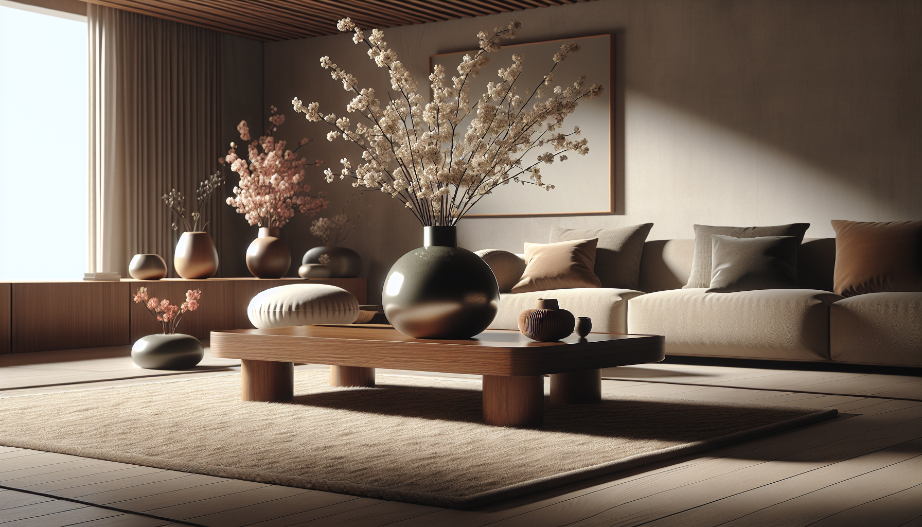 Mixing Matte and Glossy Finishes in Japandi Design