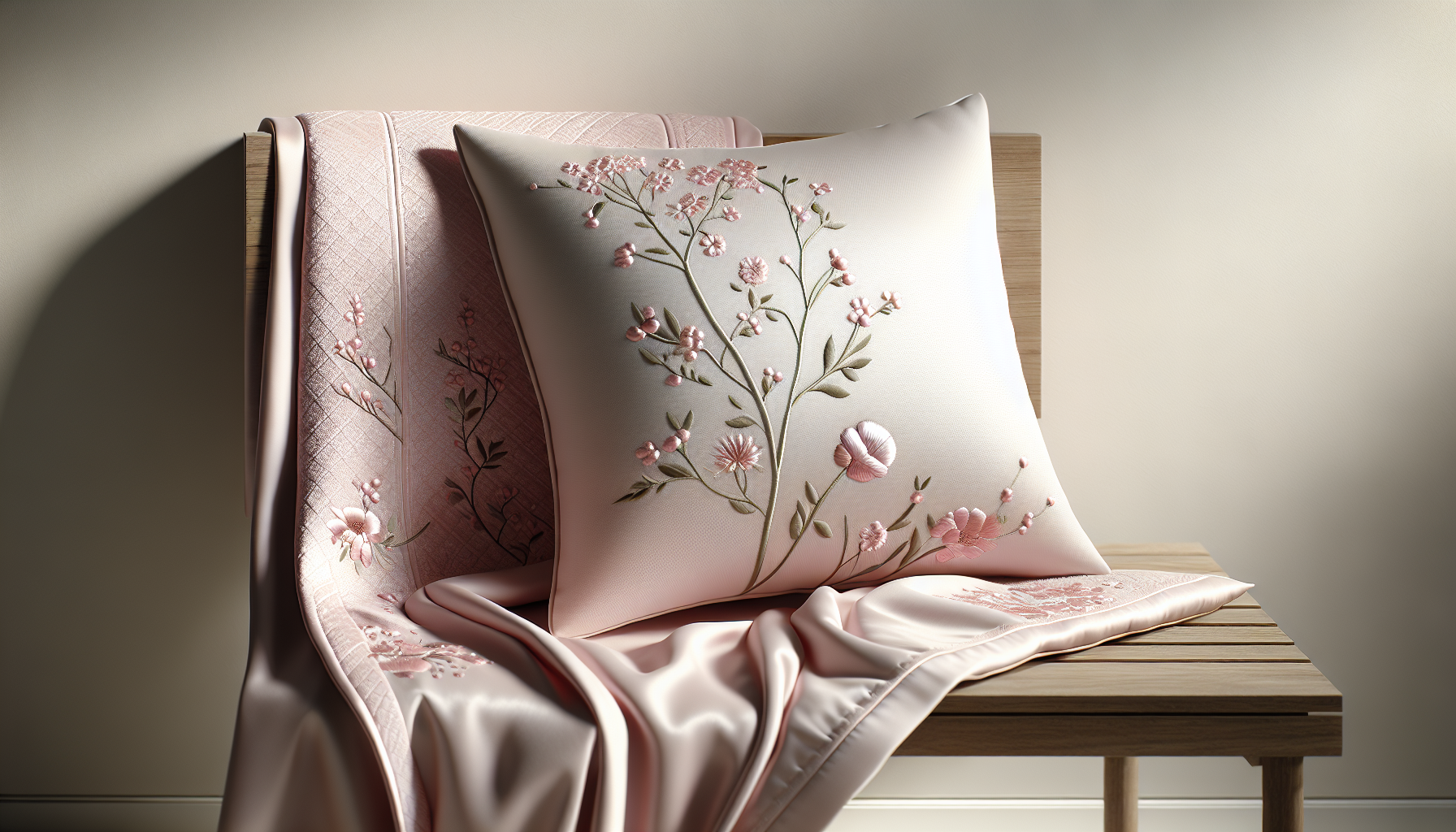 TheFit Soft Pink Embroidered Bedding Set a787 review
