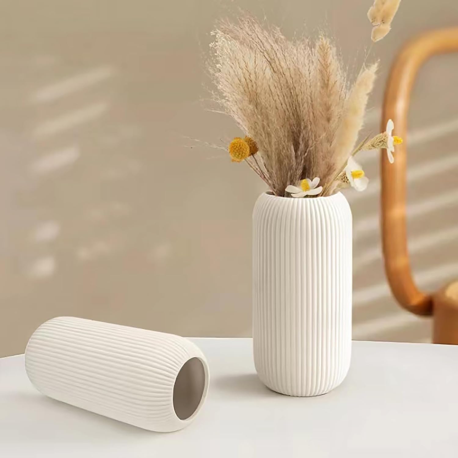 White Ceramic Vase for Flowers review