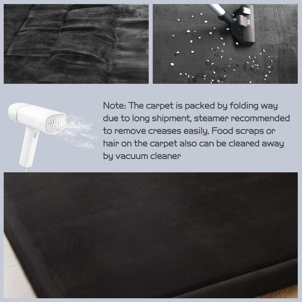 MAXYOYO Coral Velvet Area Rug, Thick Japanese Tatami Mat Living Room Carpet with Non-Slip Backing, Large Solid Color Mat for Bedroom Dormitory Yoga, Olive Green, 59x 78