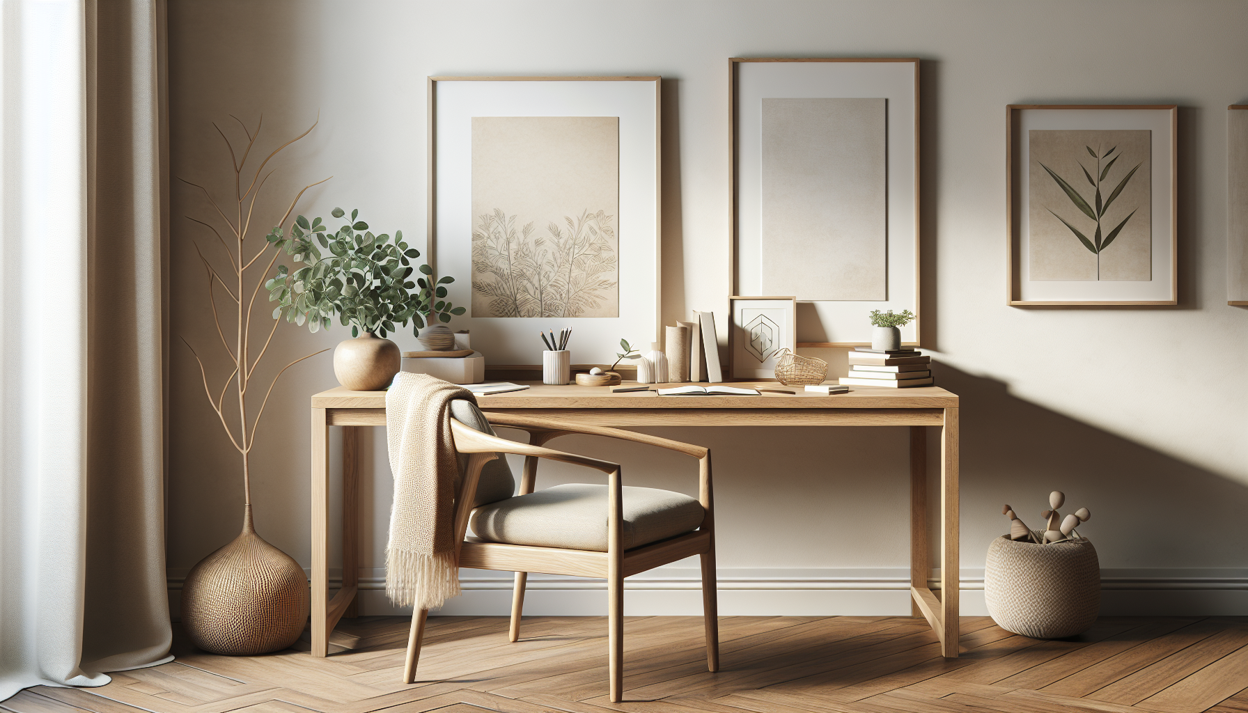 Adding Personality to a Japandi Home Office