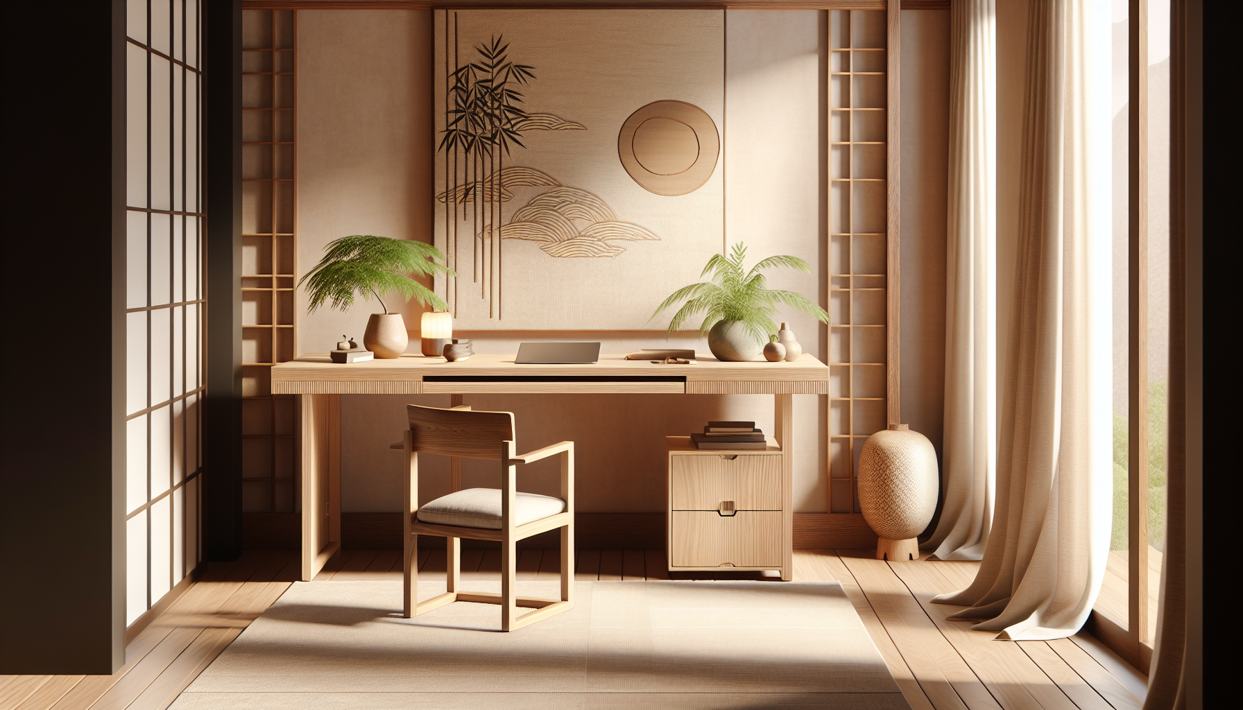 Adding Personality to a Japandi Home Office