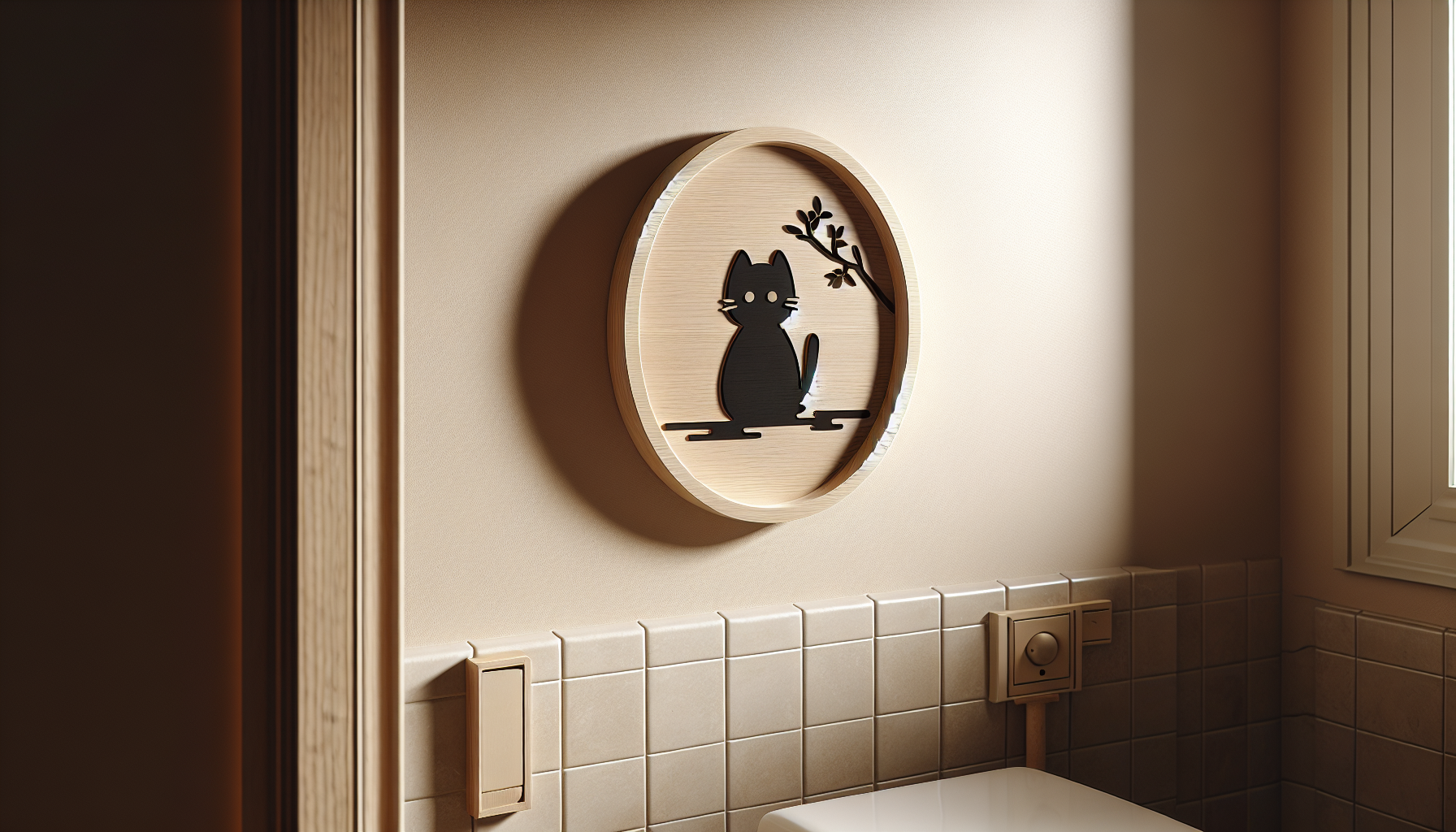 DILSJ Black Cat Oval Wall Art review