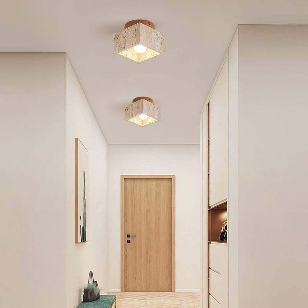 Indoor Minimalist Yellow Travertine Wall Light review