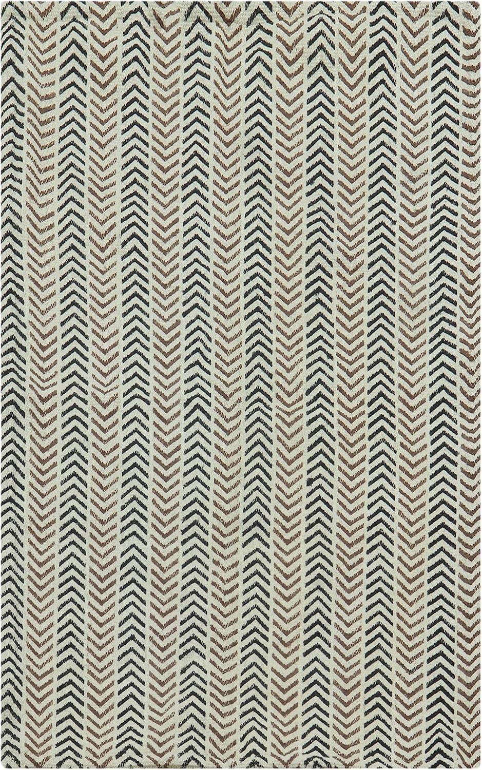 Handmade Cotton Rug Green Beige 8×10 Review