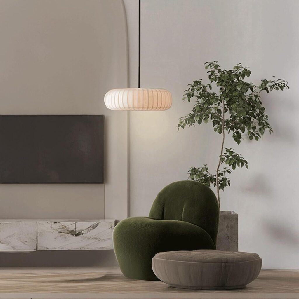 Modern Japandi Adjustable Pleated Fabric Pendant Light, White Drum Shade Hanging Lamp with Iron Frame, Minimalist Aesthetic Ceiling Fixture for Living Room, Bedroom, Kitchen Island(Medium) Modern Japandi Adjustable Pleated Fabric Pendant Light, White Drum Shade Hanging Lamp with Iron Frame, Minimalist Aesthetic Ceiling Fixture for Living Room, Bedroom, Kitchen Island(Medium)