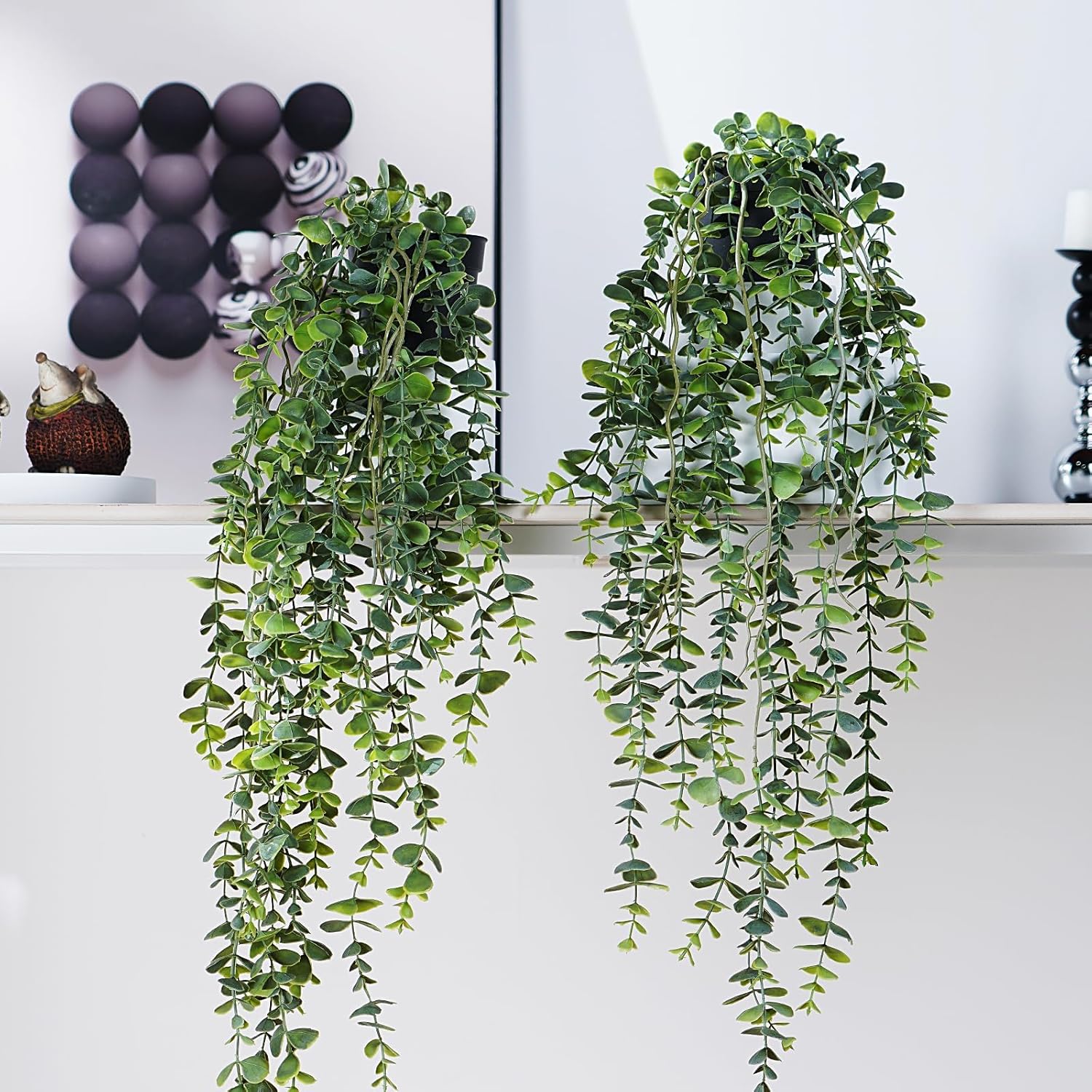 Artificial Hanging Plant 2 Pcs Faux Ivy Vine review