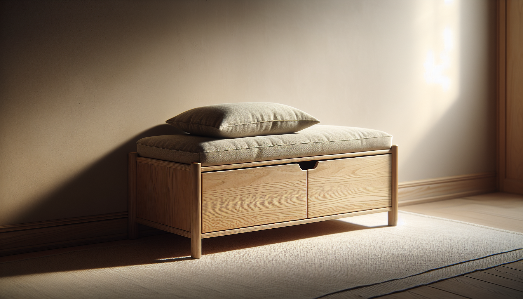 Integrating modern storage systems into Japandi interiors