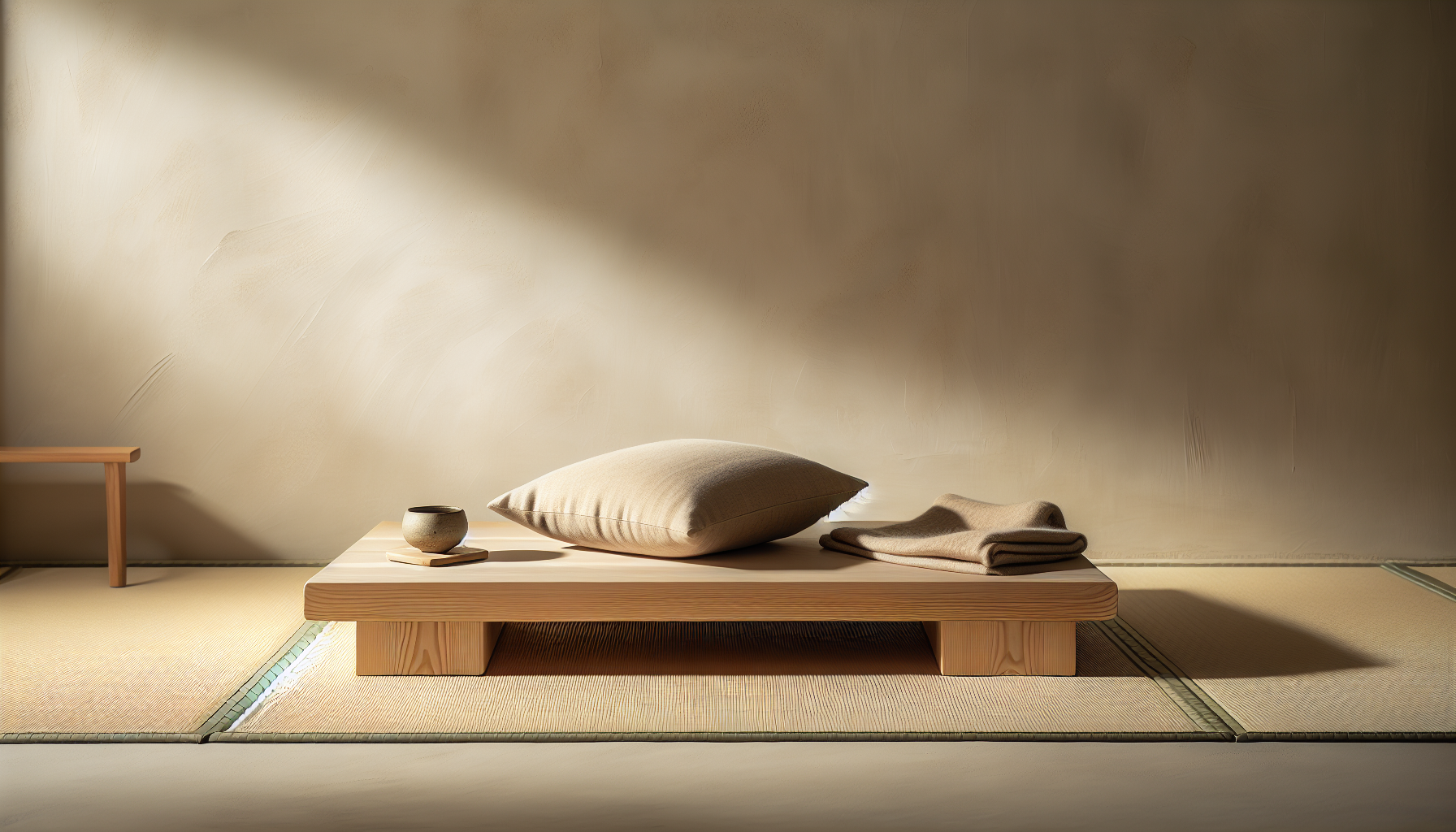 Japandi-style bench and low seating area design ideas